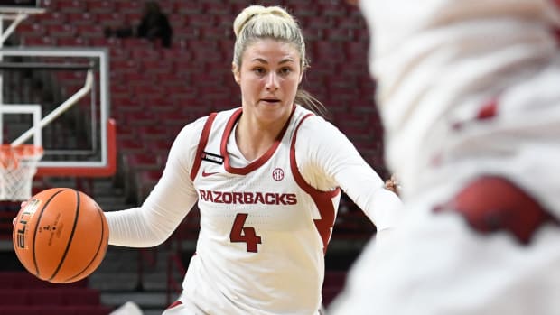 Saylor Poffenbarger against Louisiana Tech on Tuesday night